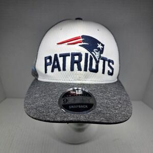 New Era New England Patriots Super Bowl LIII 9Fifty Snapback Hat Mens Gray White
